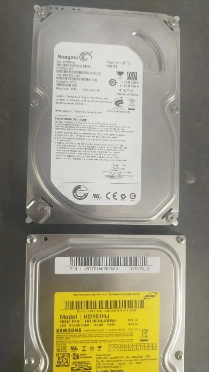 HD Para Pc Computador  -  Seagate e Samsung Com defeito  - Foto 2