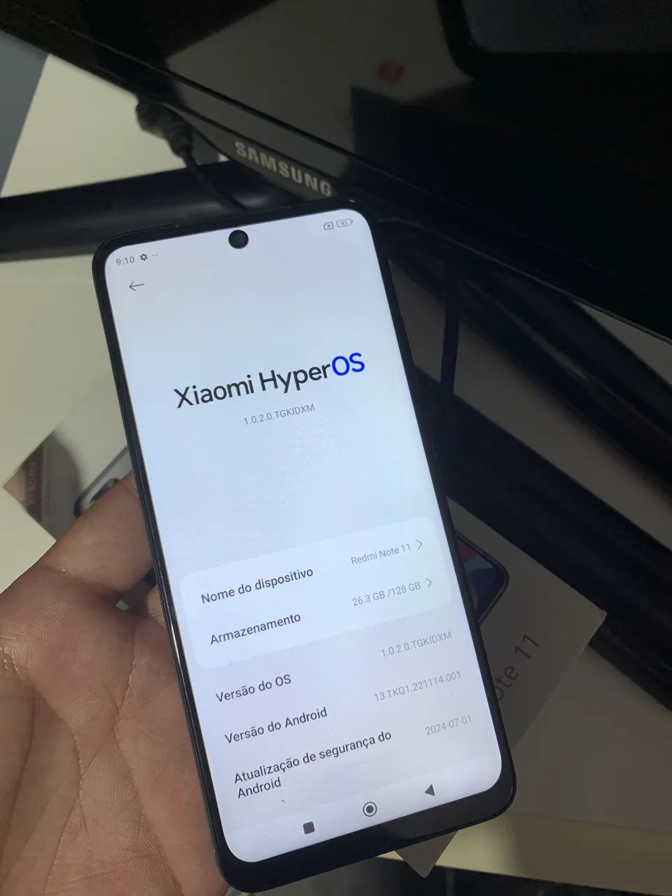 Redmi Note 11 Branco 128/6RAM - Foto 2