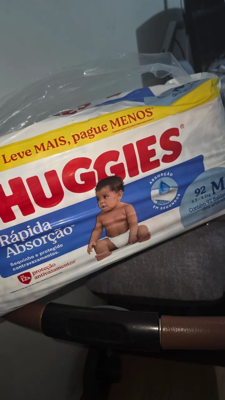 Fralda Huggies rápida absorção M - Foto 2