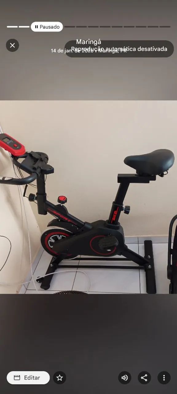Vendo bicicleta ergométrica nova