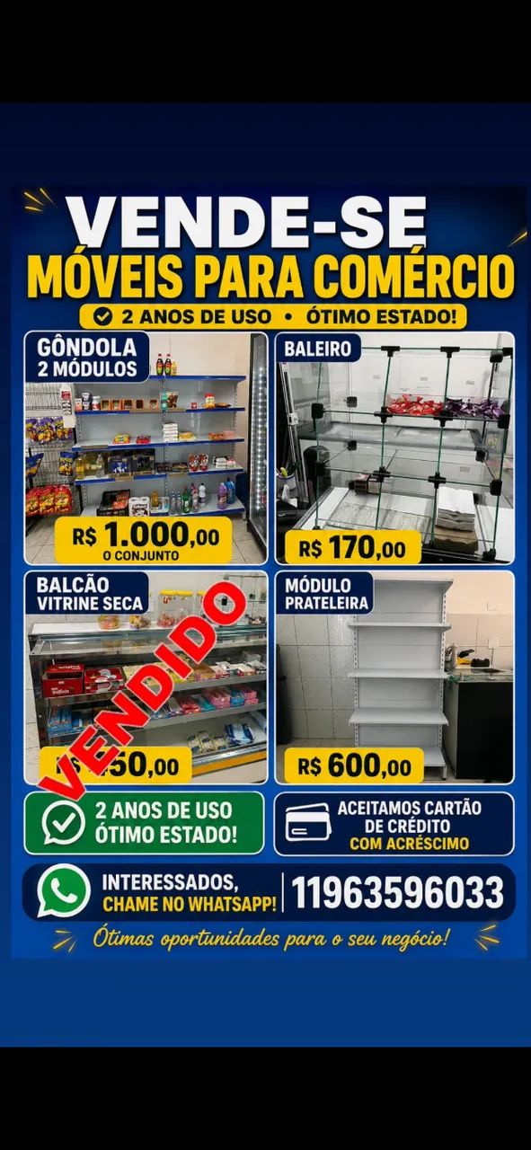 MÓVEIS PARA COMÉRCIO 