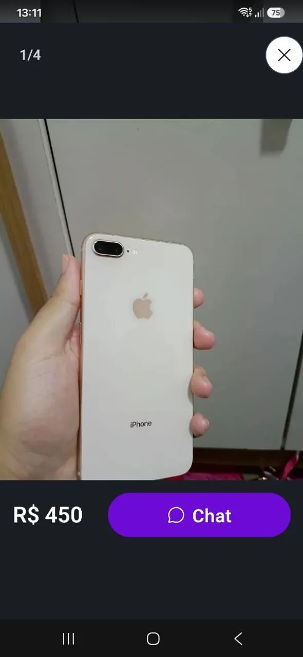 Iphone 8 plus retirada de peças 