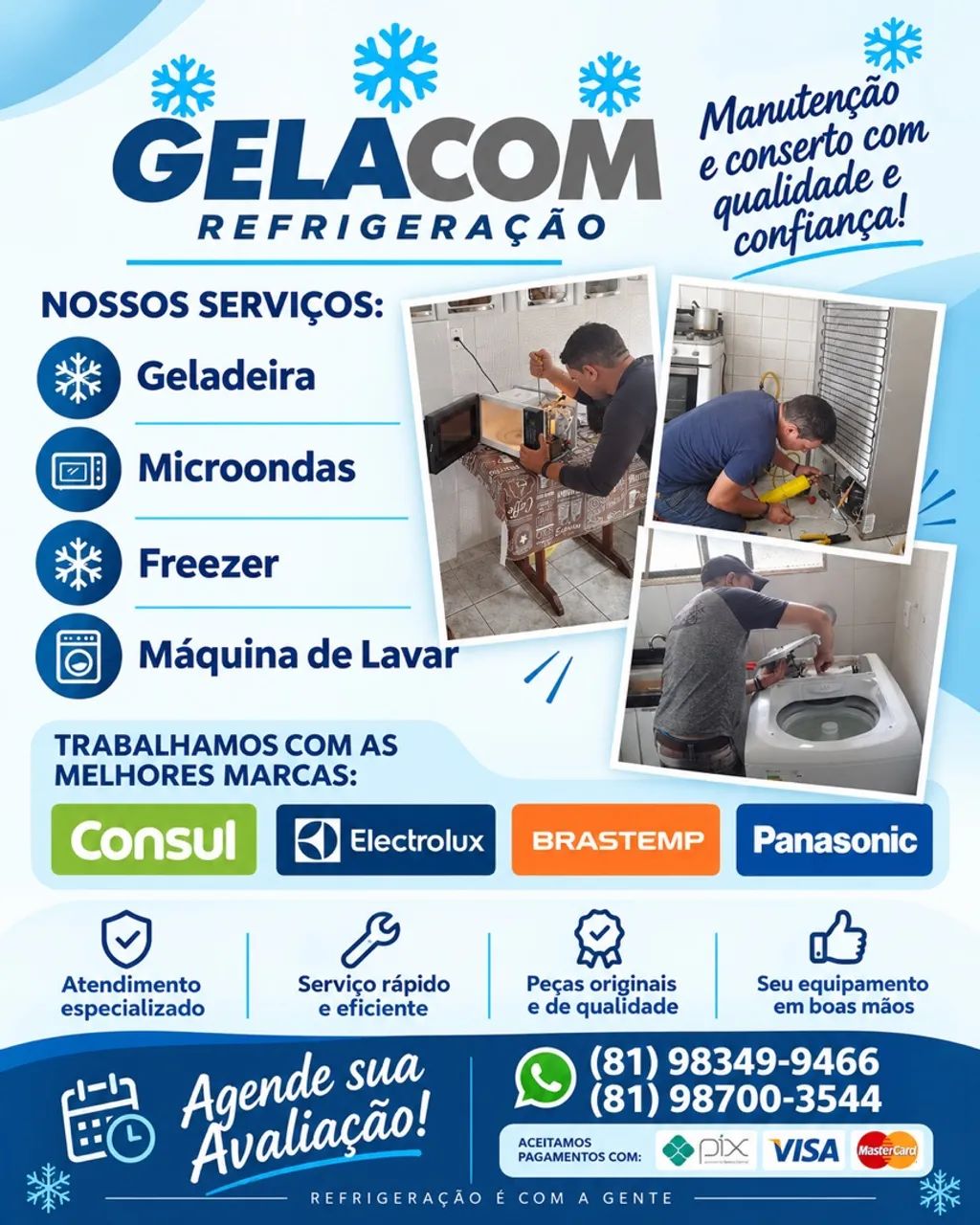 Geladeira Consertos Refrigeração 