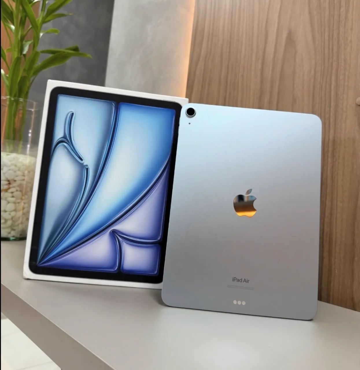 IPAD AIR M2 128GB WIFI (NOVO) 13POL AZUL + NOTA FISCAL LOJA FÍSICA 