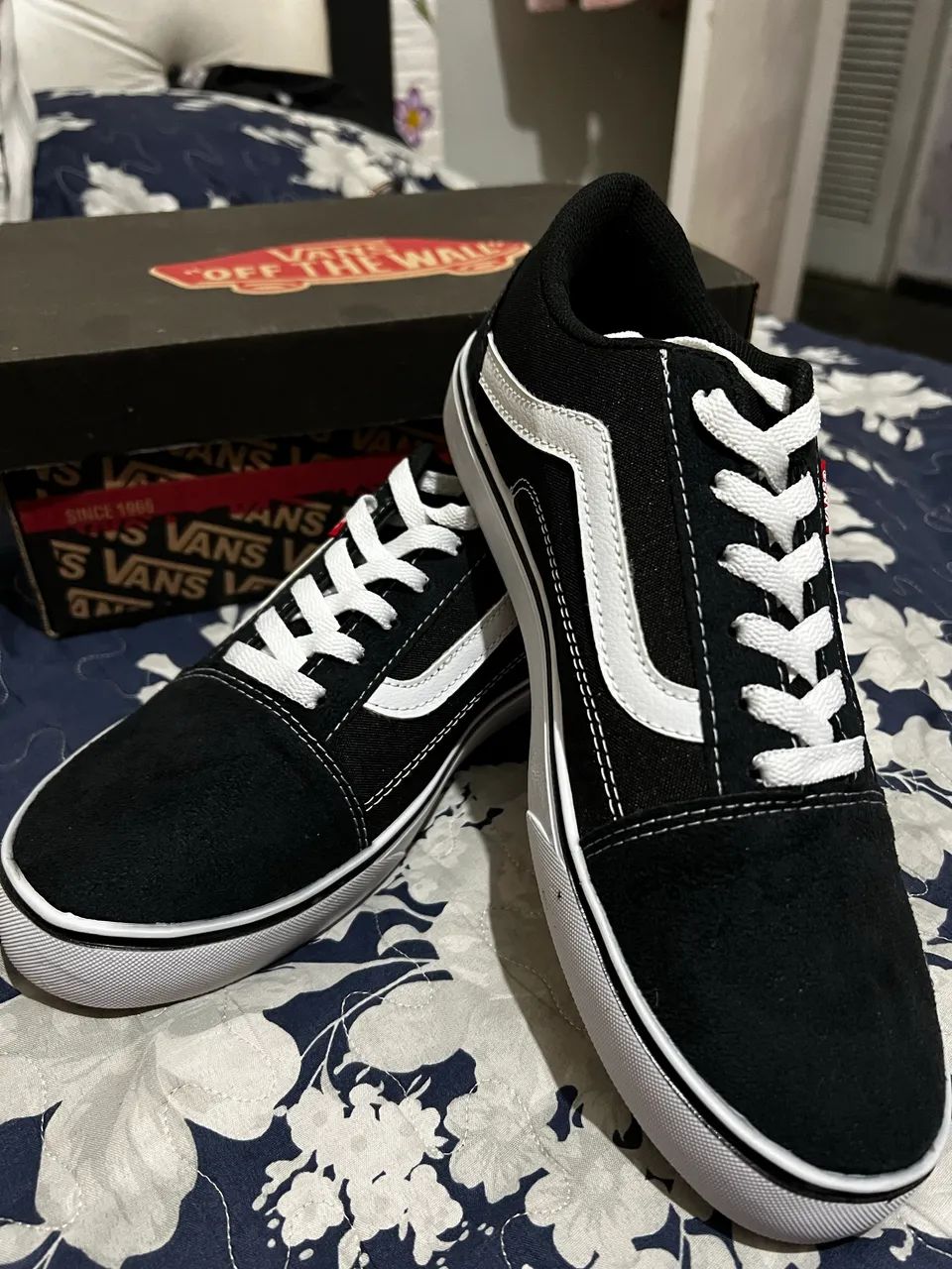 TÊNIS VANS WARD PRETO E BRANCO - Foto 3