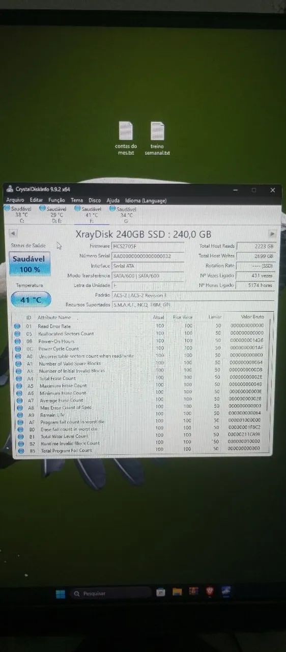 SSD xraydisk 240gb 100% saudavel - Foto 3