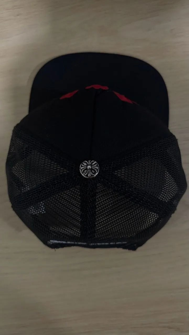 Boné Chrome Heart Red Cemetary Cross trucker - Foto 2