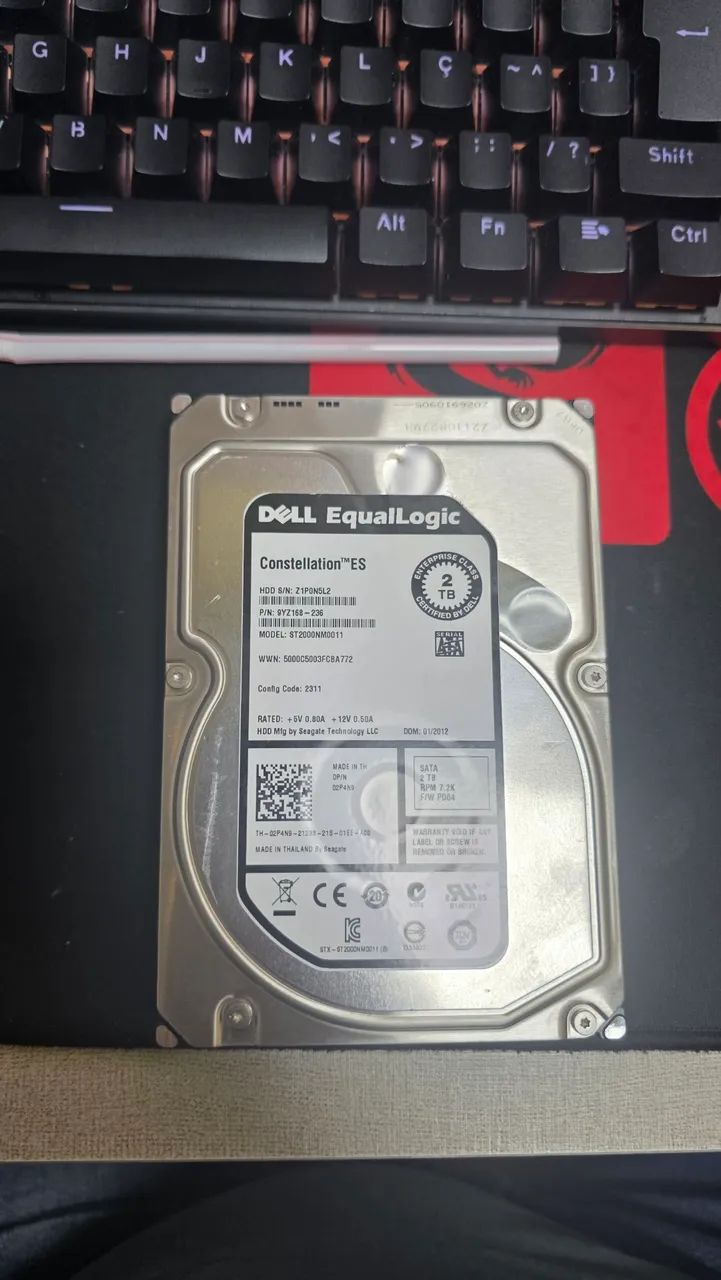 Hd 2tb dell com saude 100%