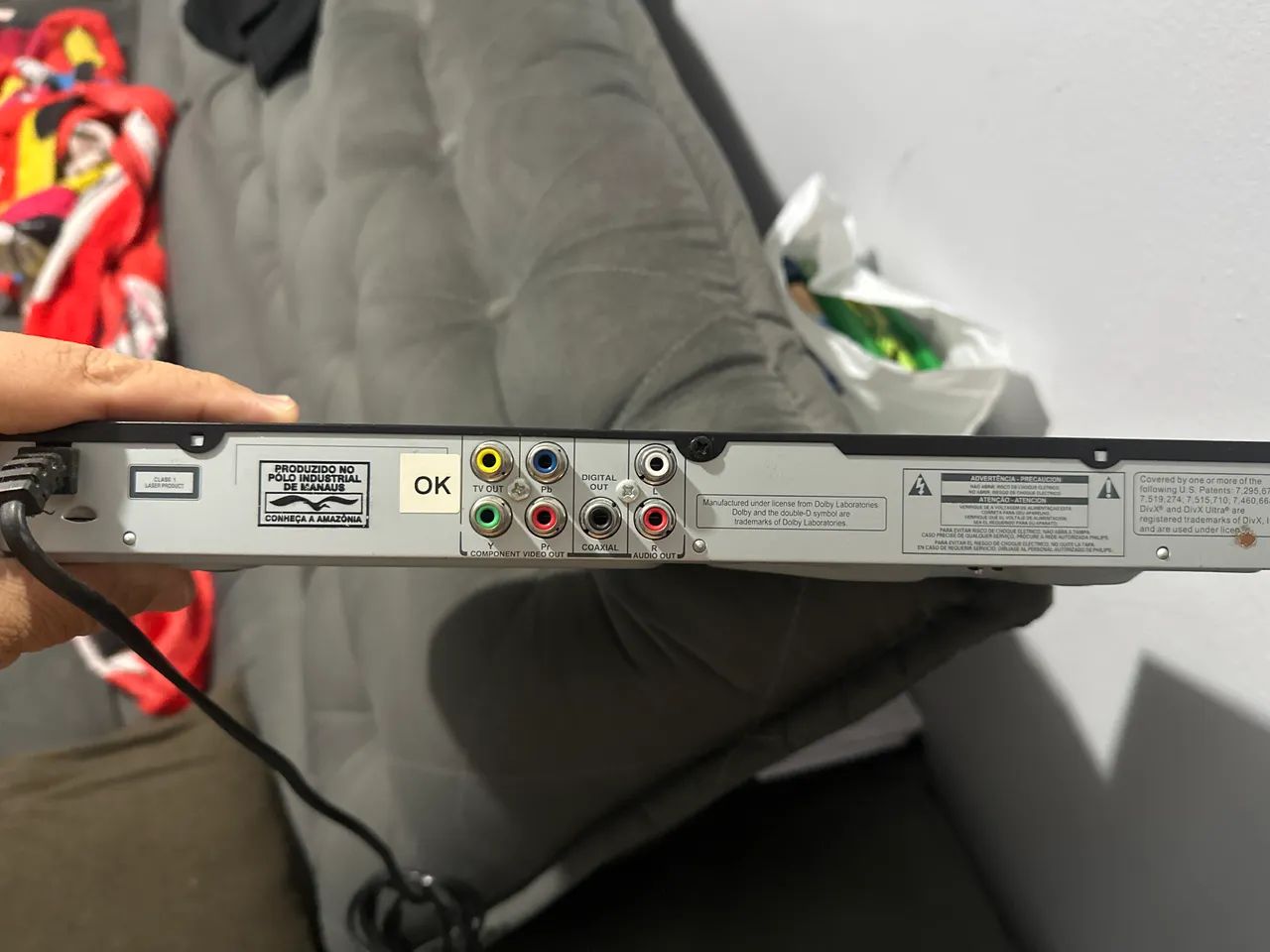 DVD player Philips semi novo - Foto 3