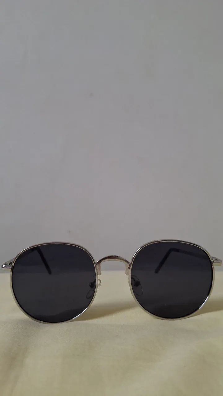Oculos moderno unisex armação prata - Foto 2