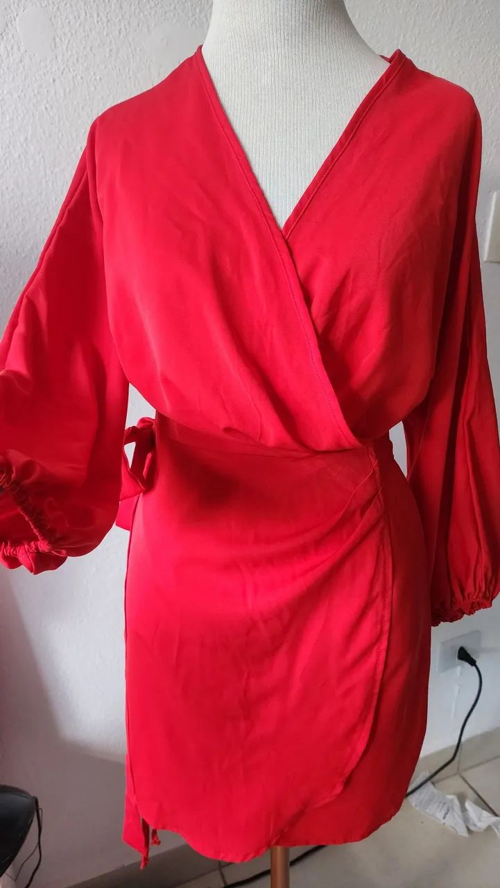 Vestido de amarrar em viscose Novo - Foto 4