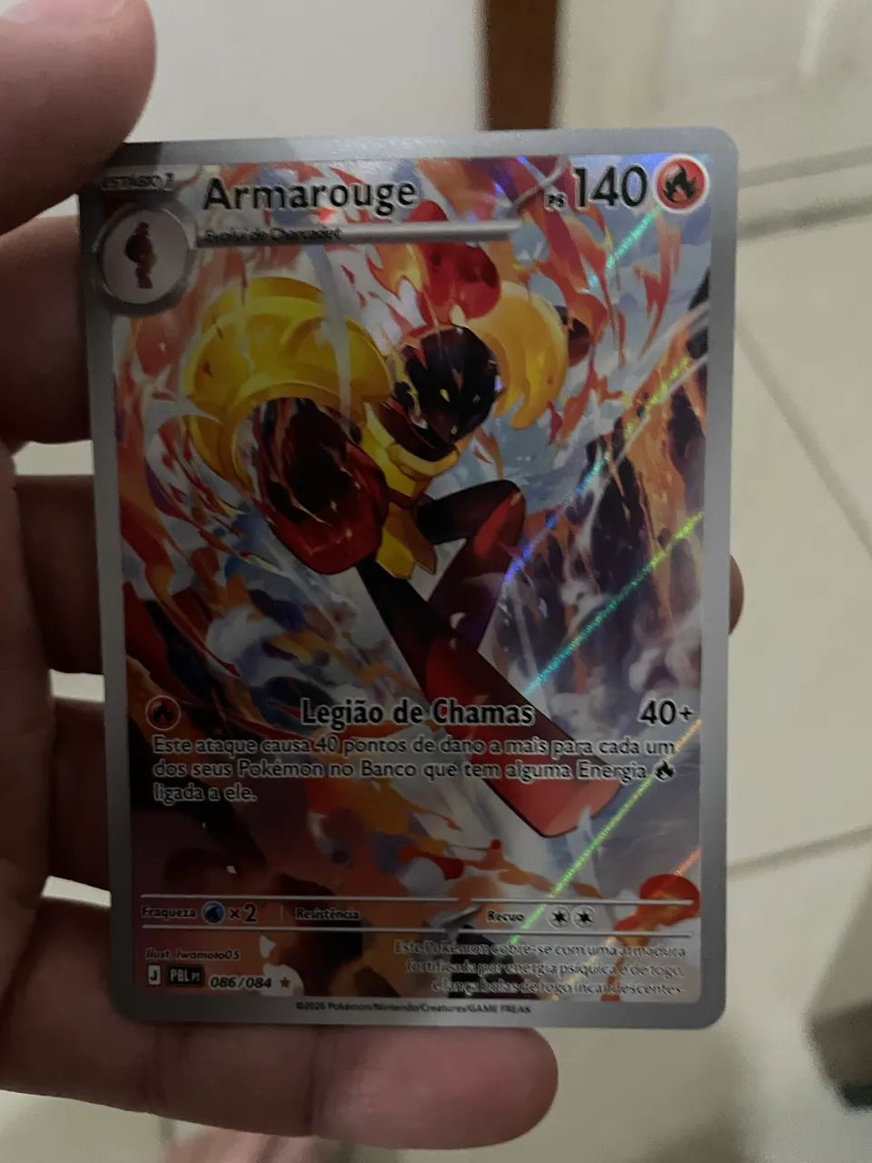 Carta Pokemon Charcadet e Armarouge 011/084 e 086/084