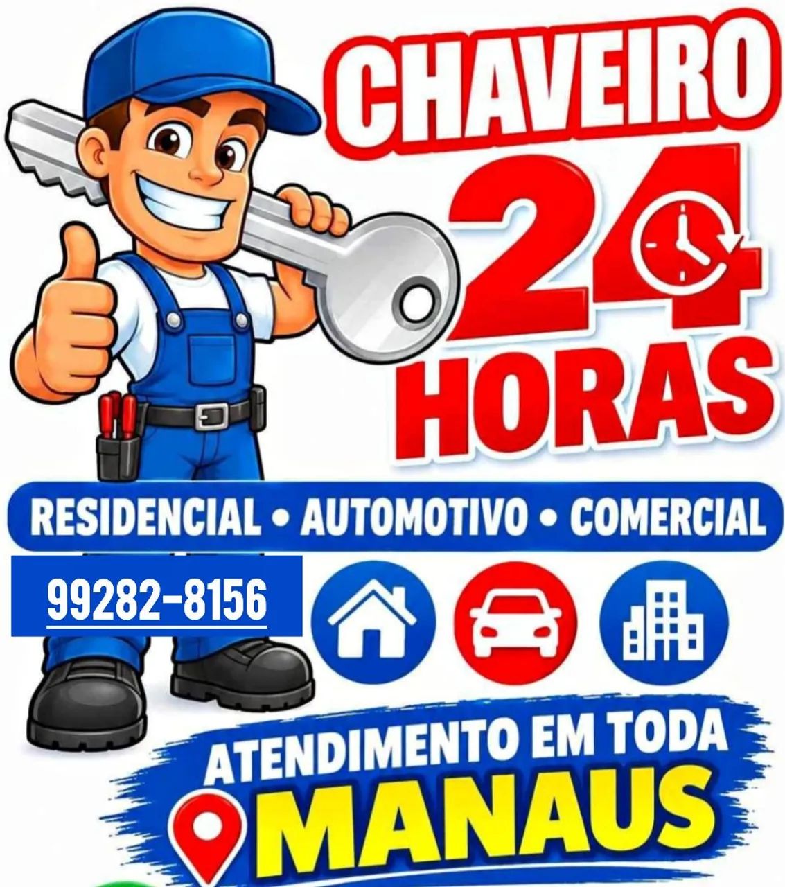Chaveiro 24 Horas Bom Preço Manaus 