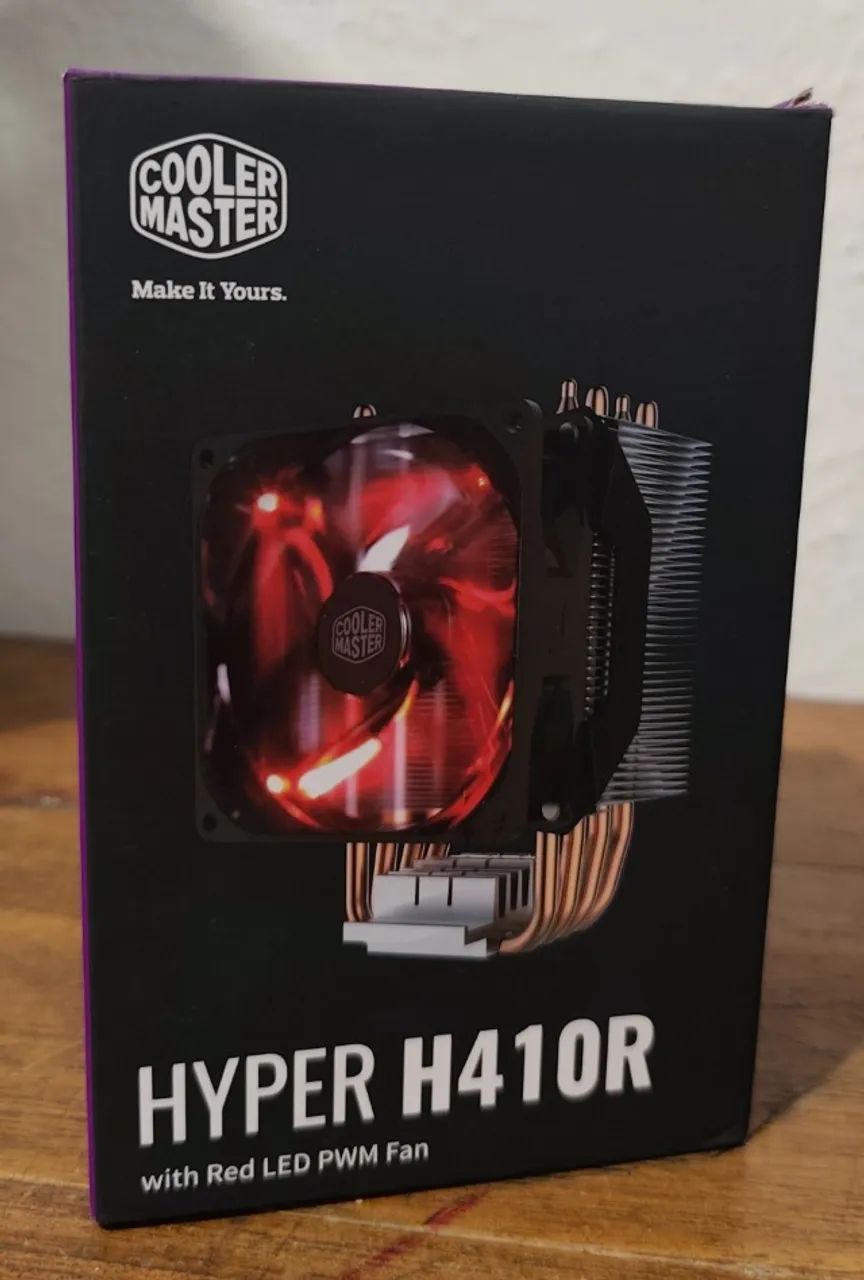 Cooler para Processador Intel/AMD Cooler Master Hyper H410R LED Vermelho PWM 92 mm - Foto 4