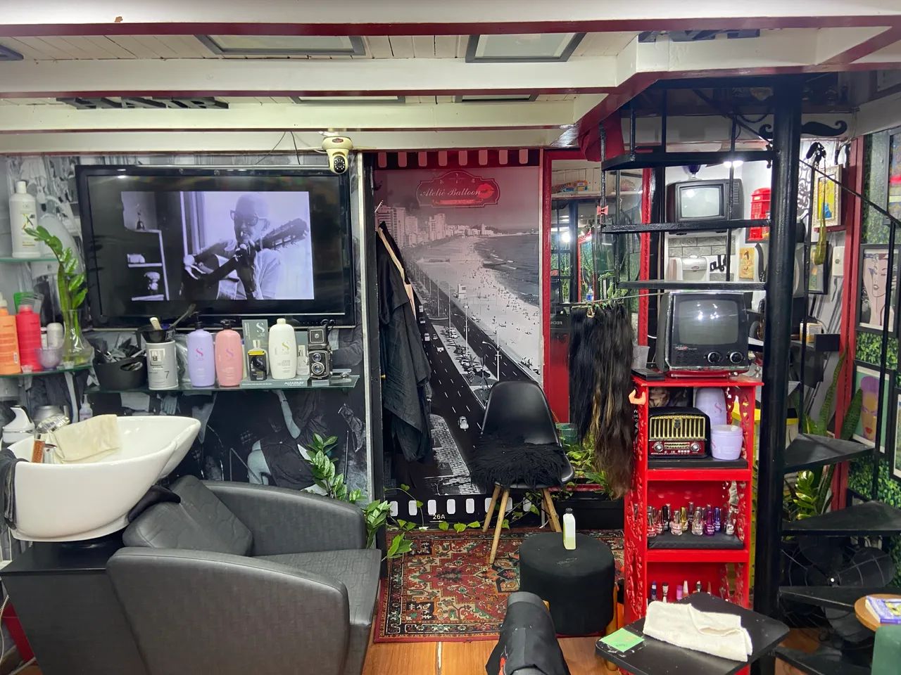 Lavatório de cabeleireiro 