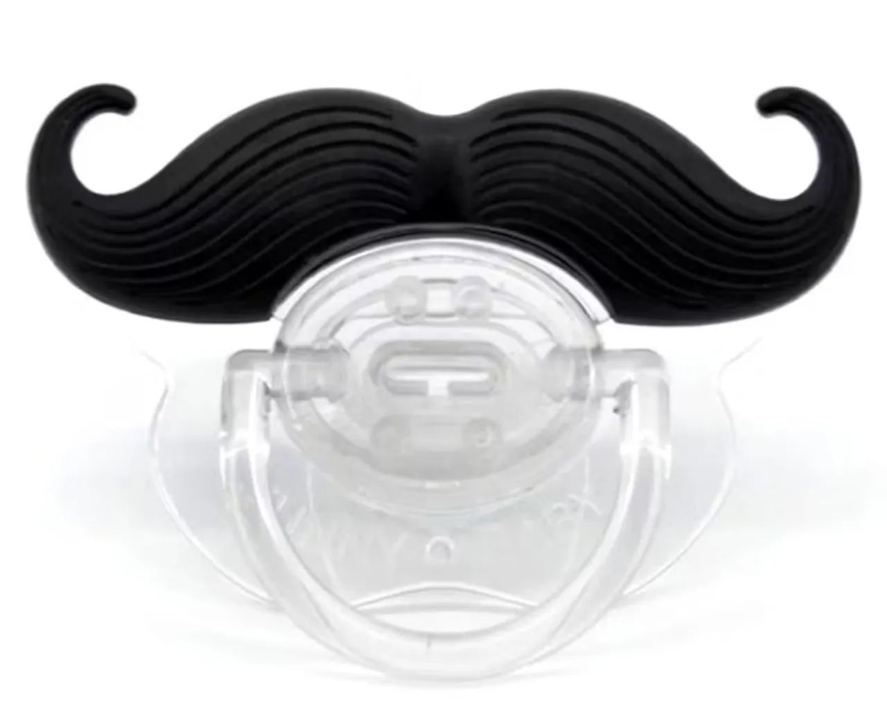 Chupeta de Silicone Bico Ortodôntico Bigode Bebê  - Foto 4
