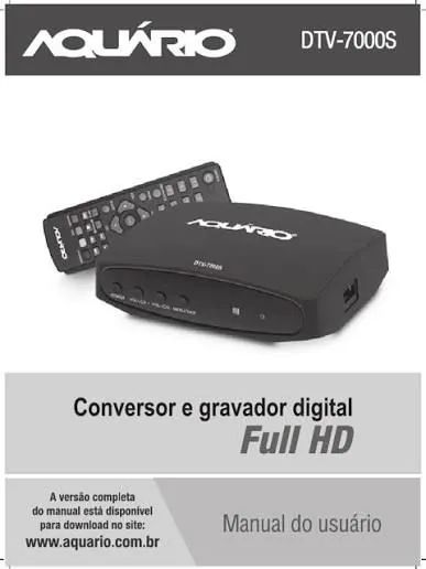 Conversor Dtv full hd 7000S - Aquario - Foto 2