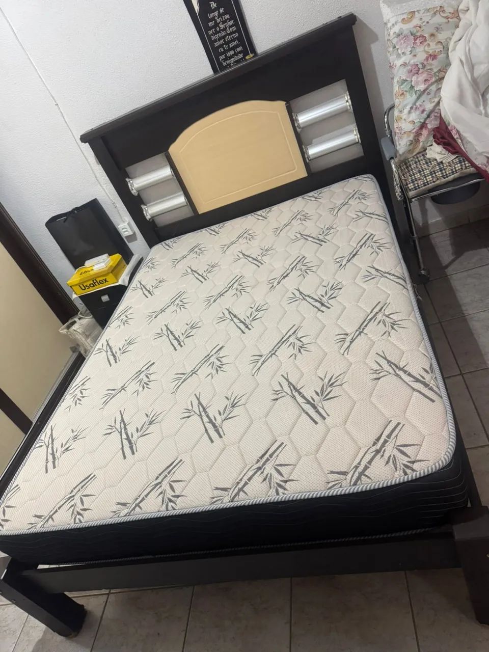 Cama casal com colchão  - Foto 2
