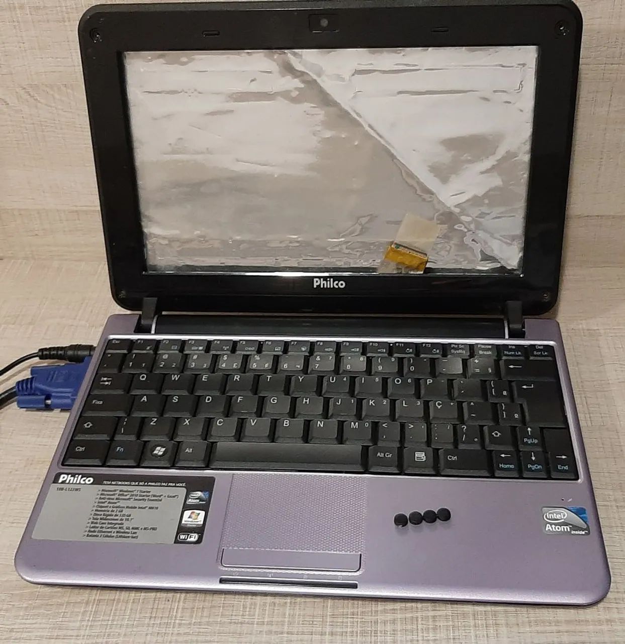 Notebook Philco 10B B10IE01 cor lilás Intel Atom 2GB 320GB - Foto 3