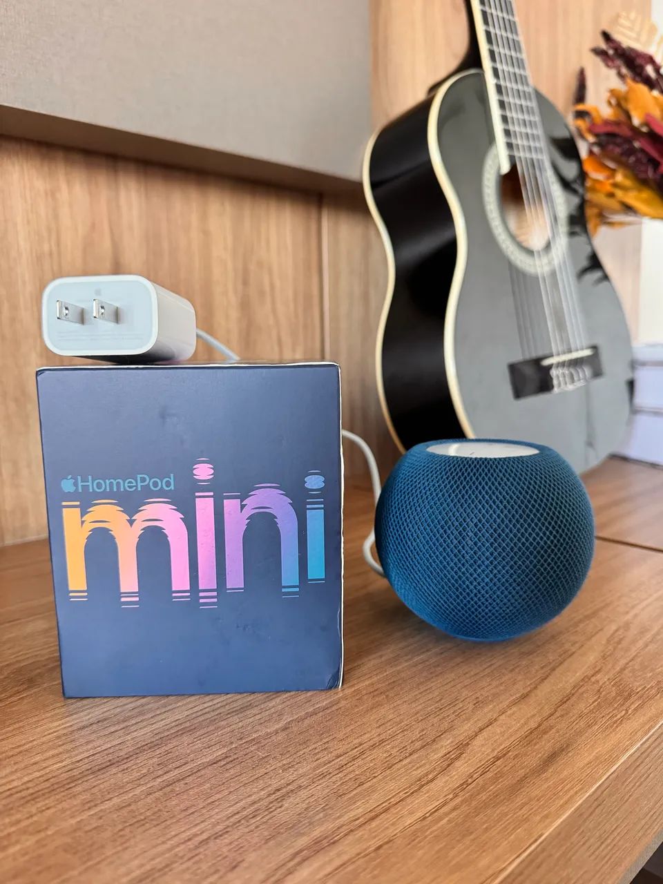 Apple HomePod mini Azul (Impecável) + Caixa e Carregador Original