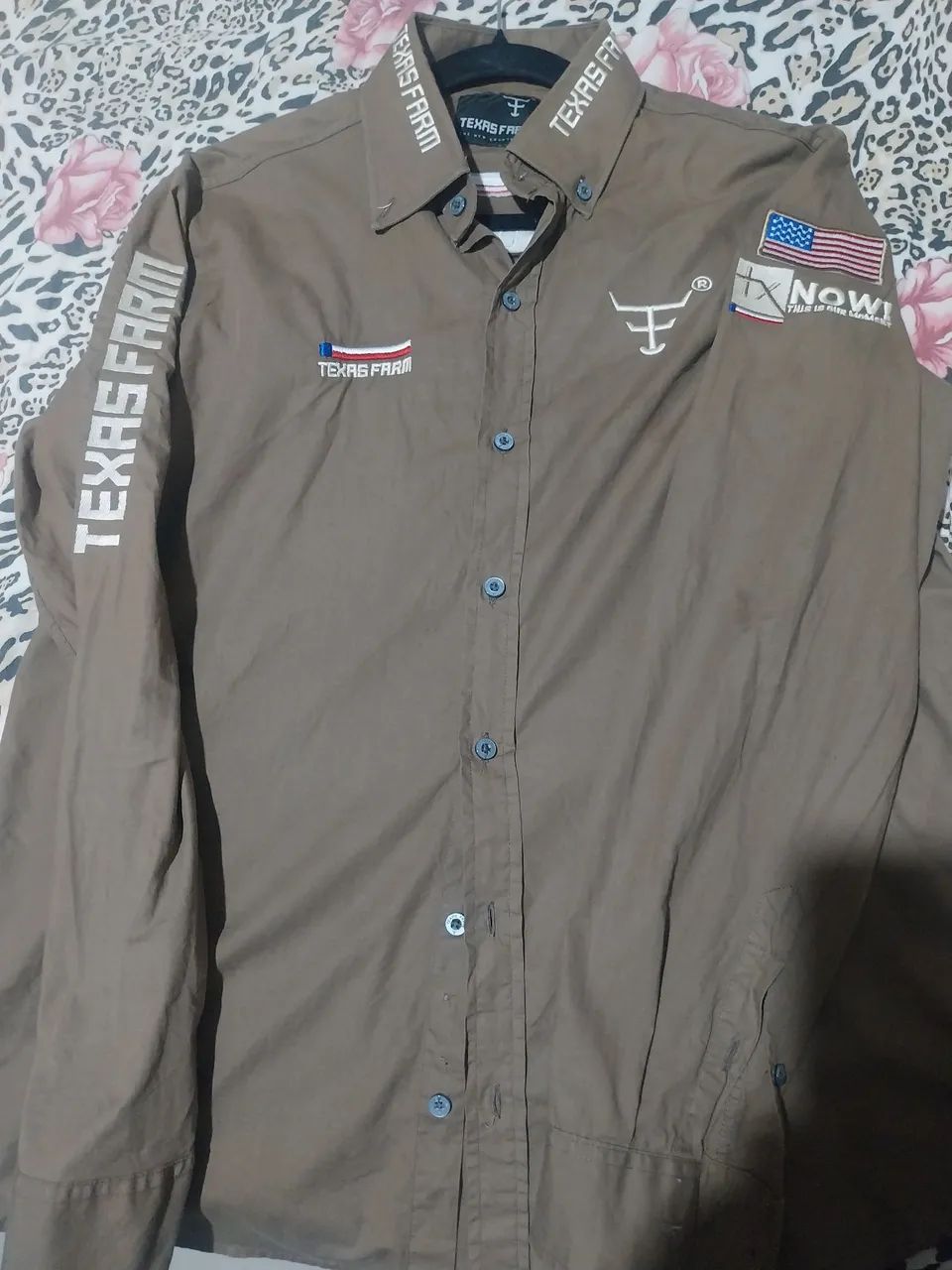 Camisa Texar Farm - M Original Bordada