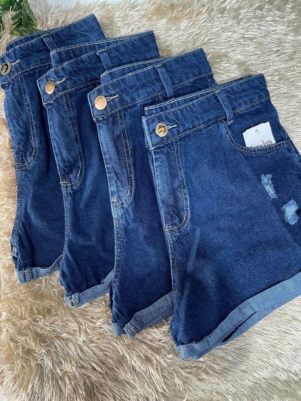 Shorts jeans feminino 