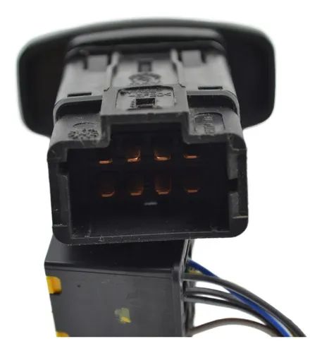 Botão Pisca Alerta Painel Duster 2013 Logan Sandero Original Preto - Foto 6