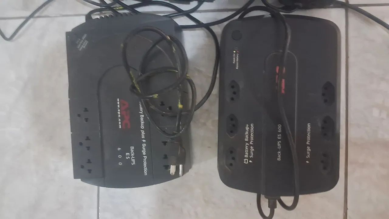 Lote no break 600 APC sem bateria.