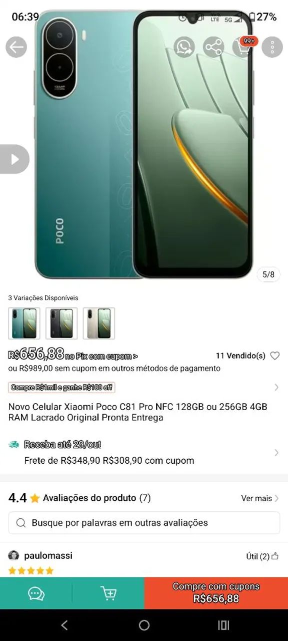 Celular poço  C 81 - Foto 4