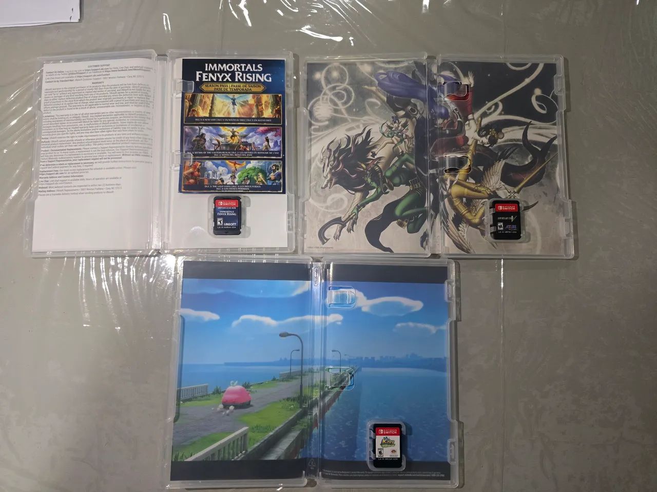 Lote 3 Jogos Nintendo Switch Kirby Forgotten Land + SMT 5 +