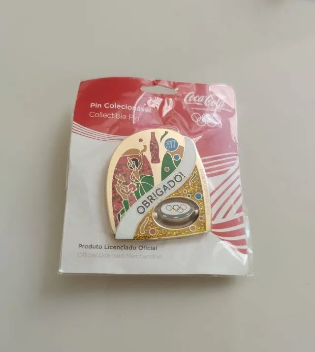 Pins De Garrafa Da Coca-Cola Rio 2016 1X Dia 2, E 1X Dia 17 - Foto 2