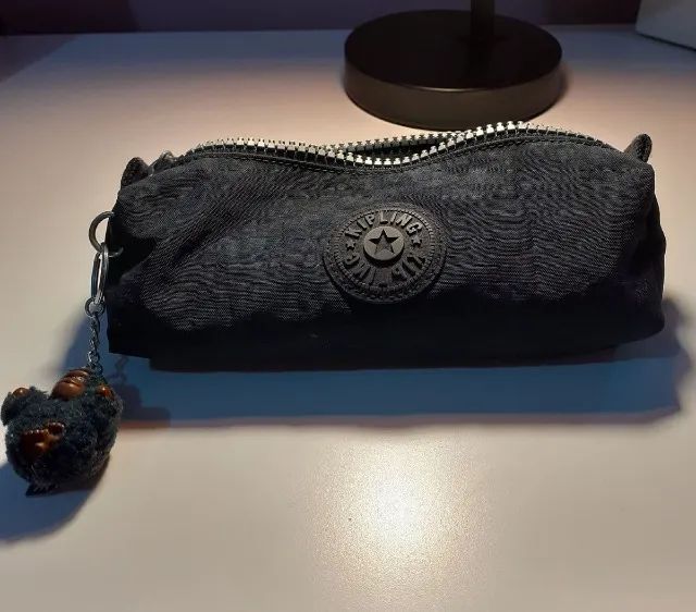 Estojo Kipling Original - Azul marinho com macaquinho