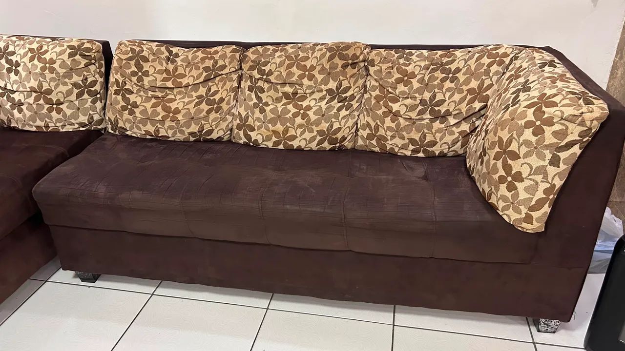 Sofá de Canto aceito cartão 