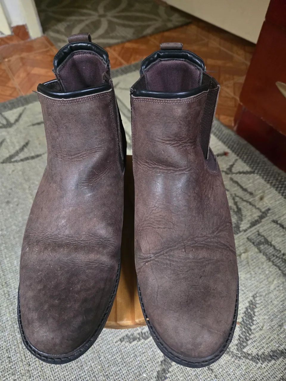 Bota Couro legítimo Marrom  - Foto 4