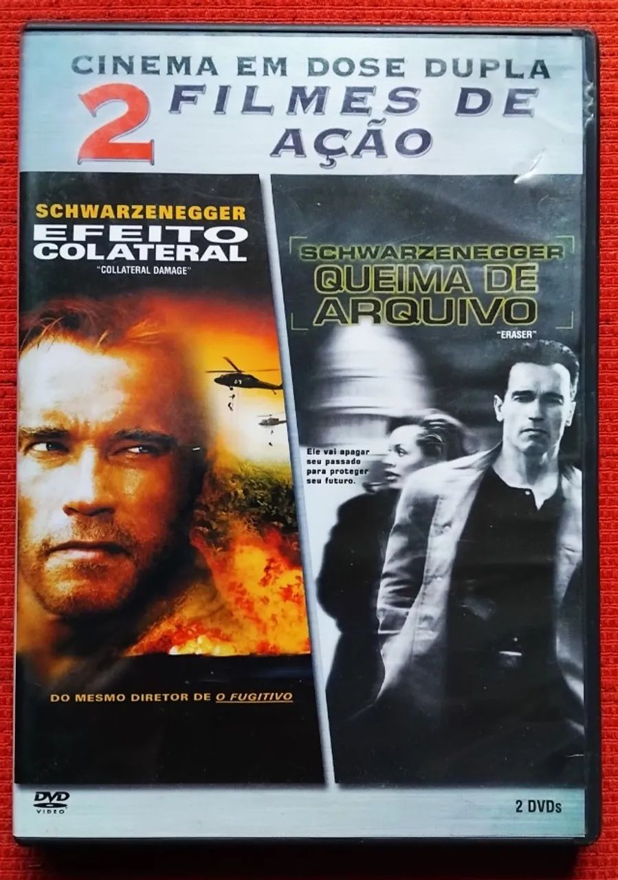 DVD Duplo Efeito Colateral e Queima de Arquivo (midias em bom estado)