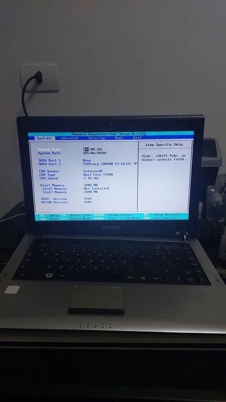 Notebook Samsung Para Reparo da torre de fixação da tela