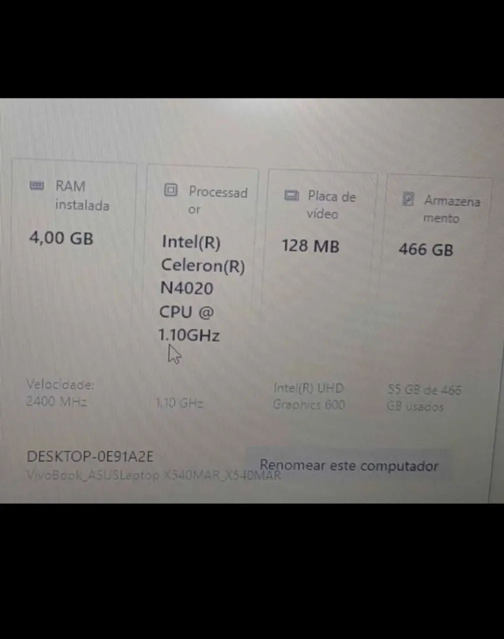 Notebook Asus 