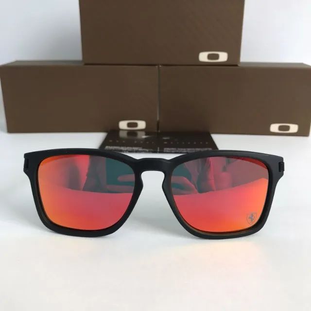 óculos de sol oakley latch squared ferrari lentes polarizadas