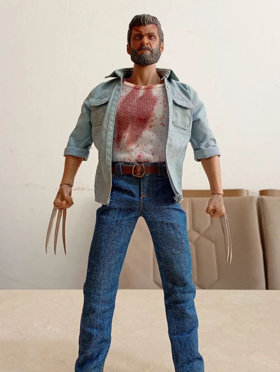 Old Logan Wolverine escala 1/6 worlbox  - Foto 3