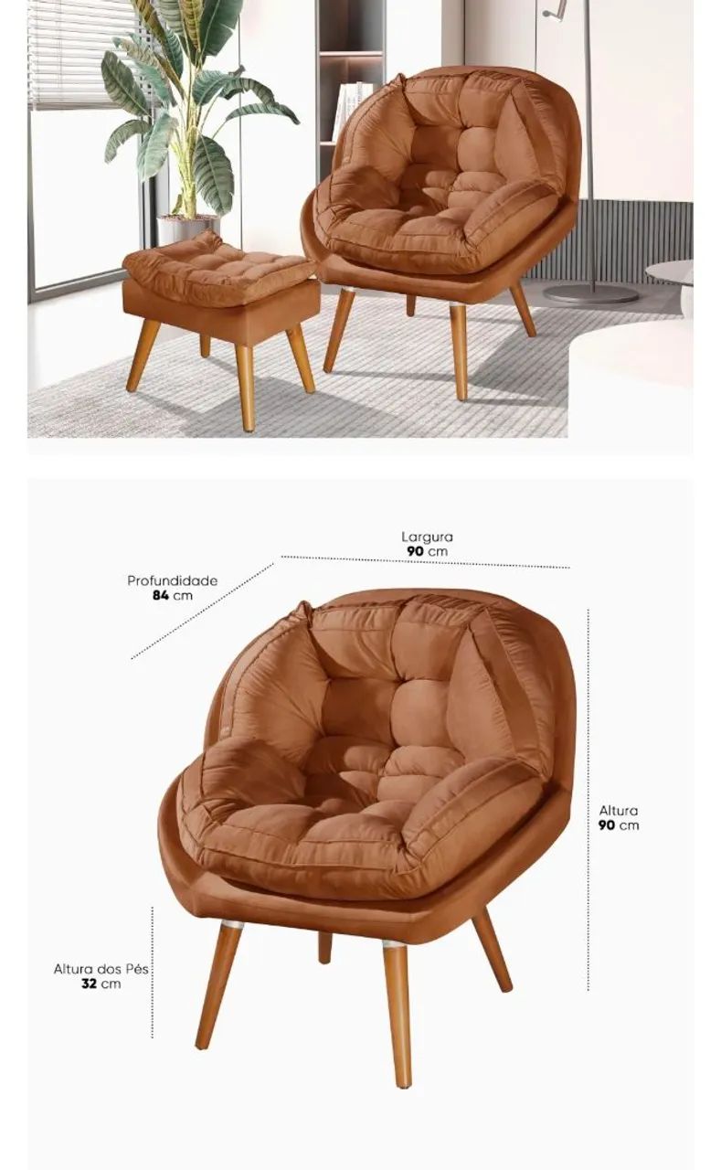 Poltrona semi nova - Foto 2