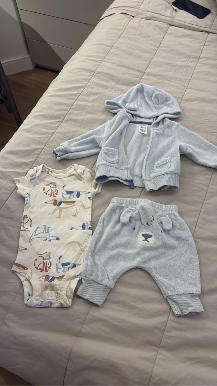 Macacões / conjuntos carters rn e 3 meses  - Foto 3