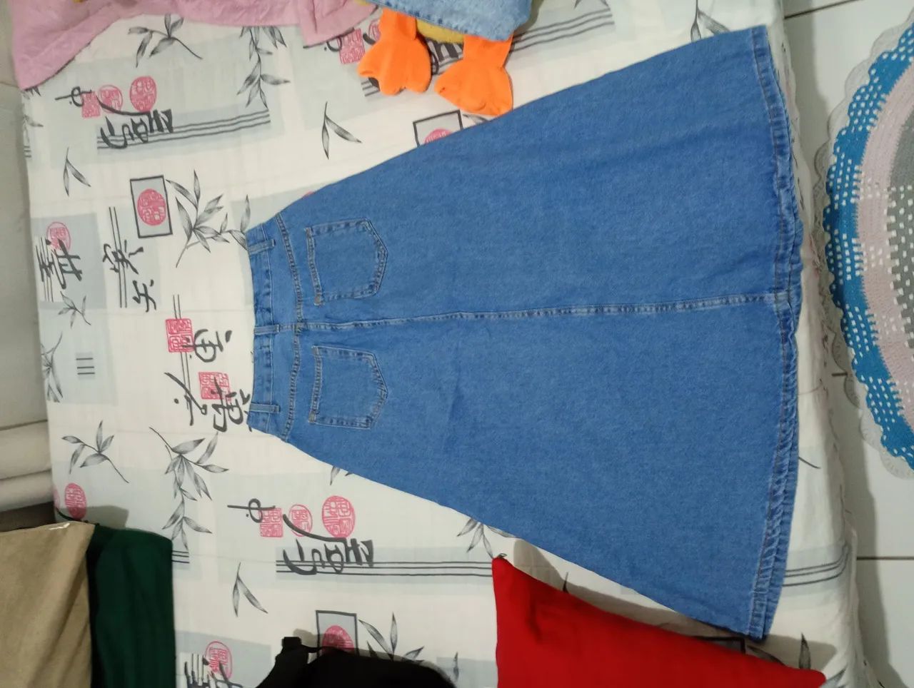 Saia longa jeans nova - Foto 3