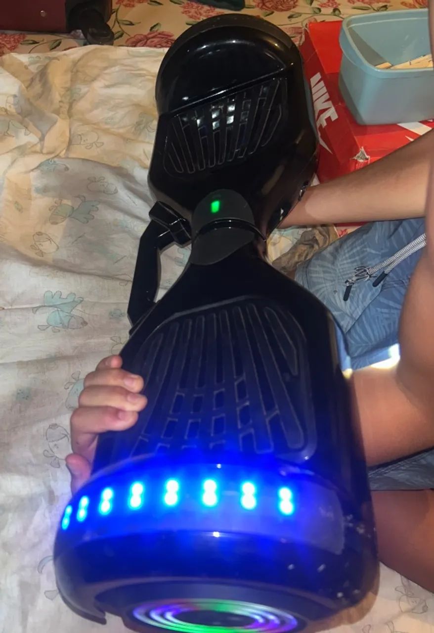 Hoverboard preto com alça  - Foto 2