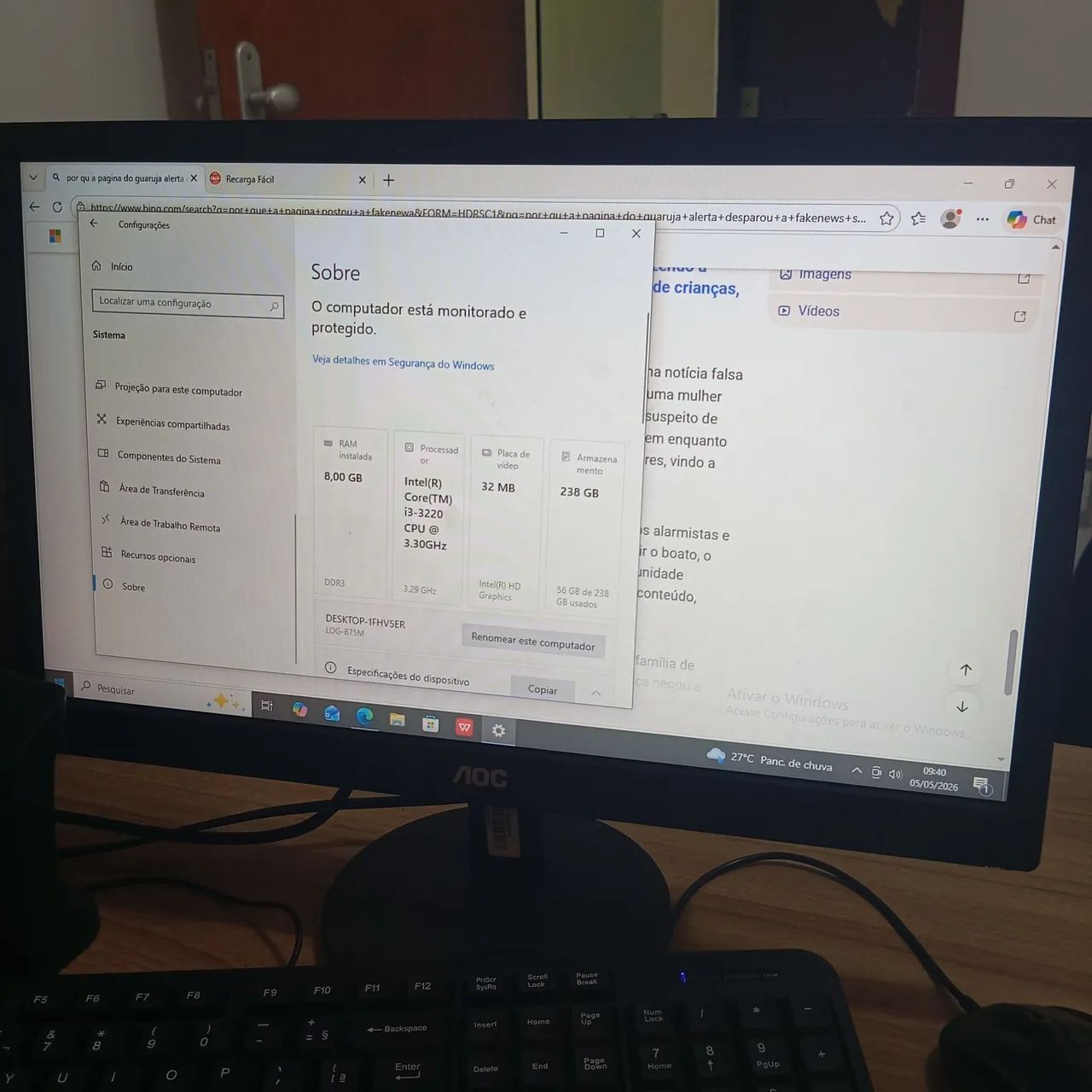 Mesa + computador para seu escritório  - Foto 2