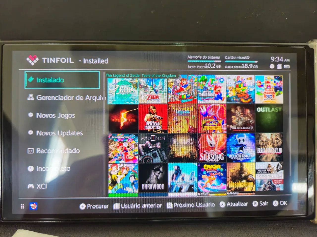 Switch Oled Desbloqueado 256gb - Foto 4
