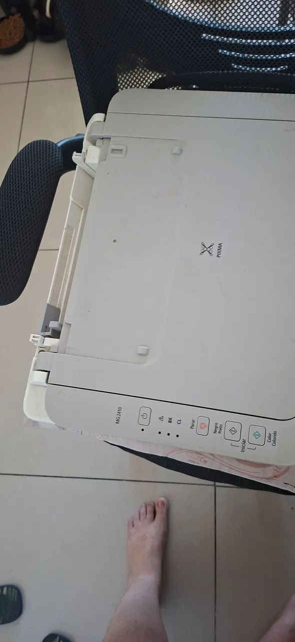 Impressora canon com defeito