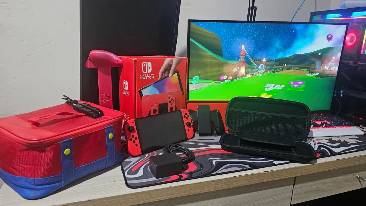Nintendo Switch OLED - Edição especial do Mario - Foto 2