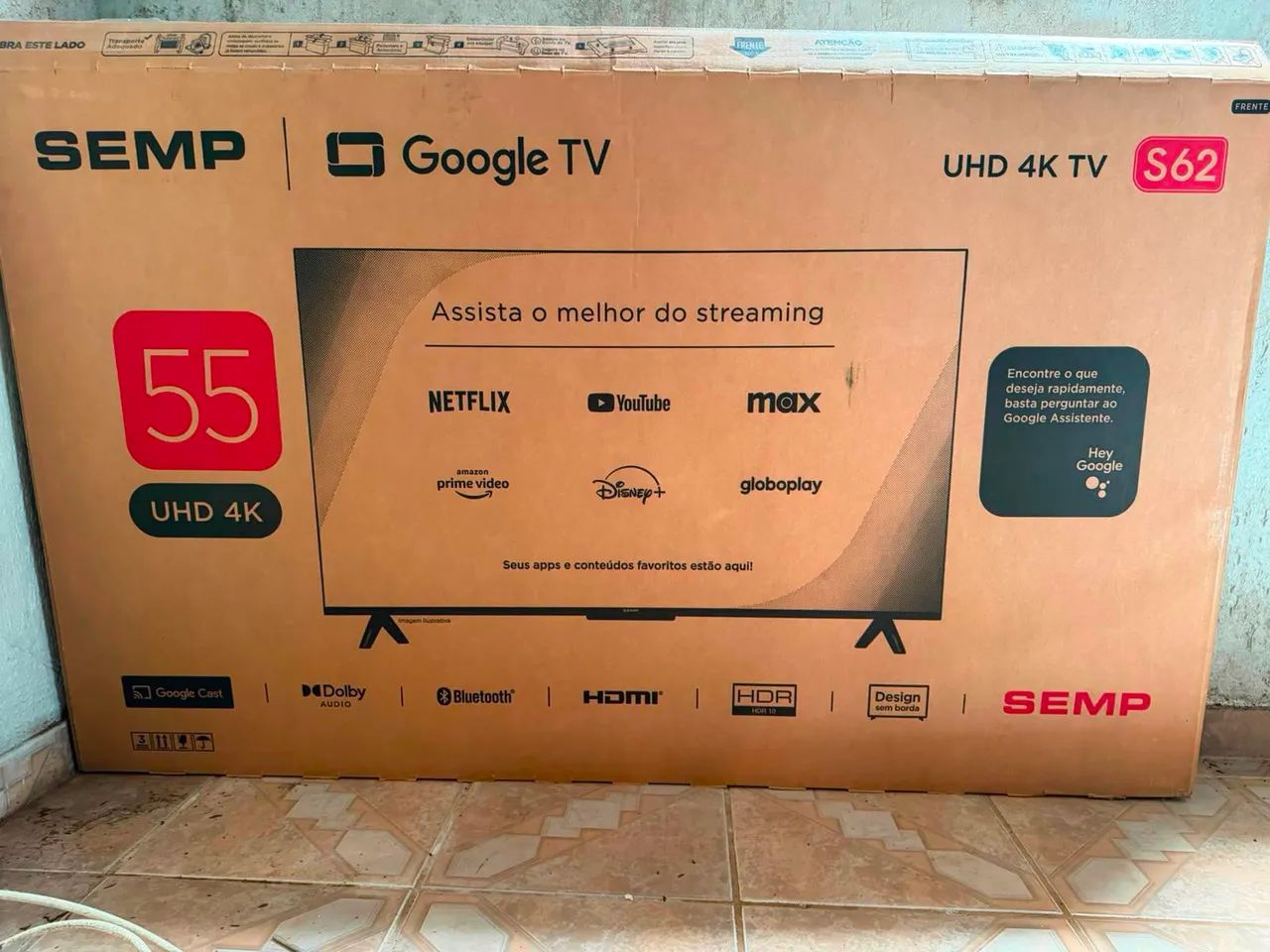 TV SEMP 55 POLEGADAS <br>R$2499,00 NOVA LACRADA