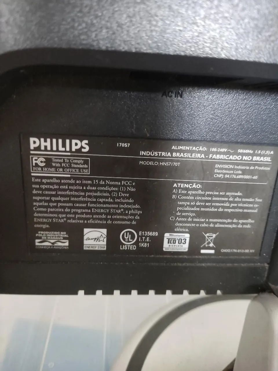 Monitor Pilhips 17 polegadas - Foto 3