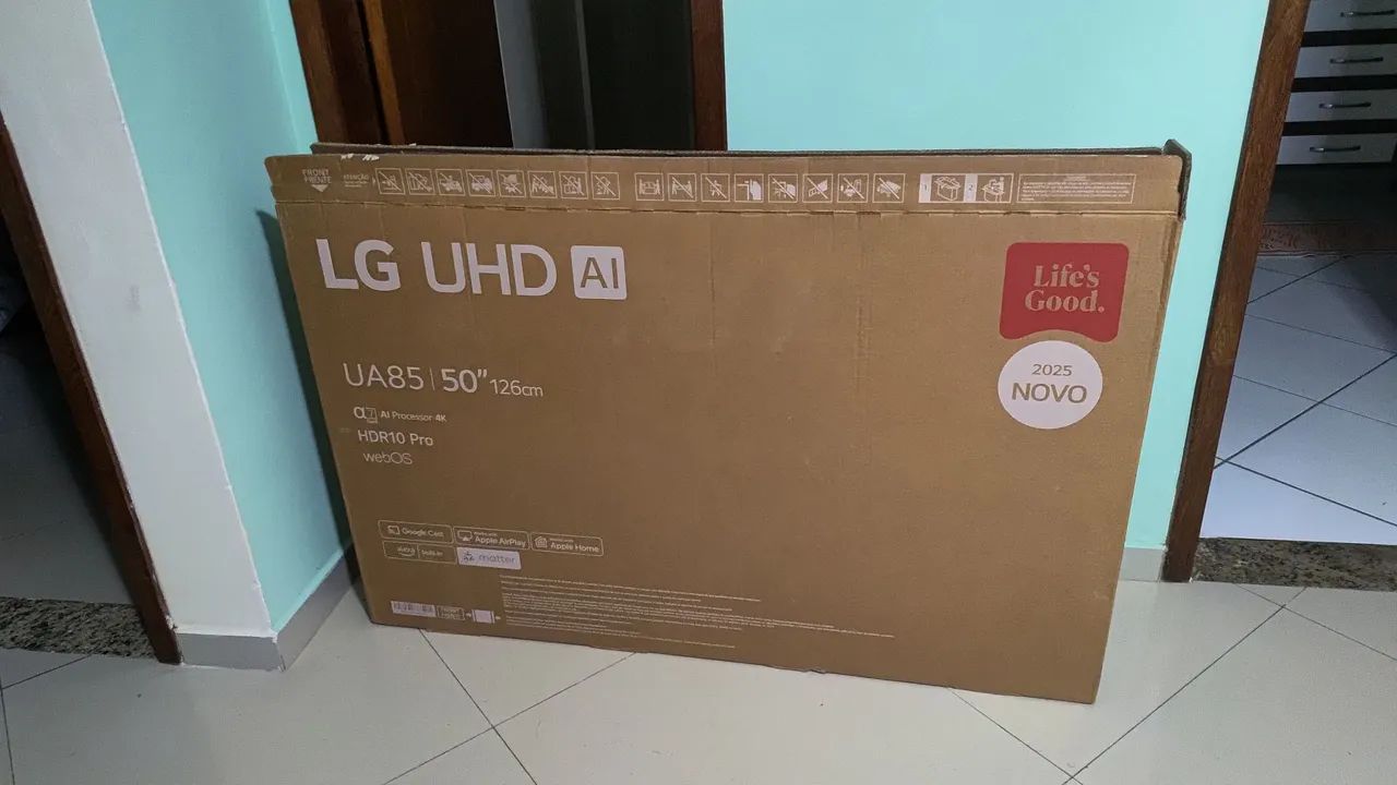 Caixa de TV em papelão para transporte 